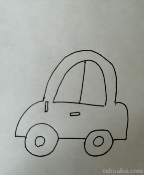 小汽车怎么画