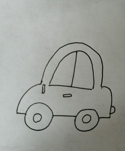 小汽车怎么画