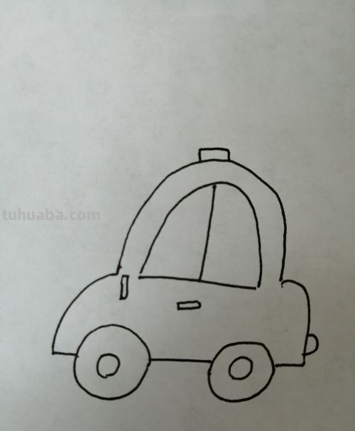 小汽车怎么画