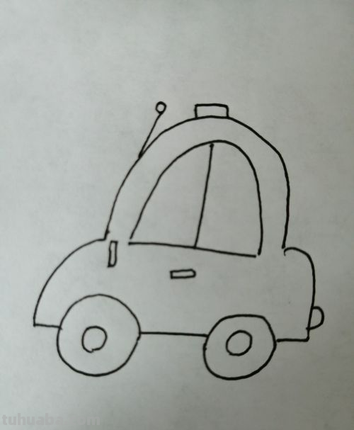 小汽车怎么画