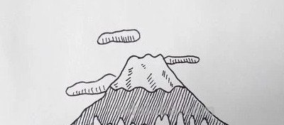 如何画富士山