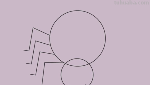 蜘蛛怎么画霸气