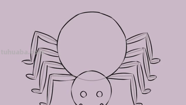 蜘蛛怎么画霸气