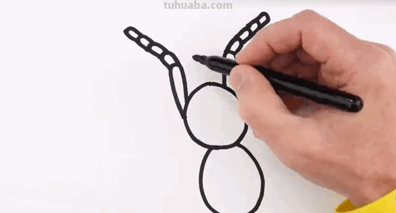 如何画一只小蜘蛛