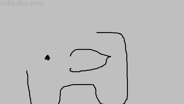 大象简笔画怎么画 简笔简笔画之大象？