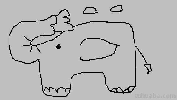大象简笔画怎么画 简笔简笔画之大象？