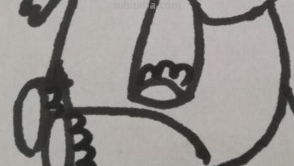 大象简笔画怎么画 简笔简笔画之大象？