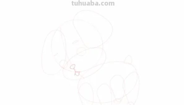 怎样快速画出小狗