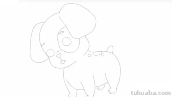 怎样快速画出小狗