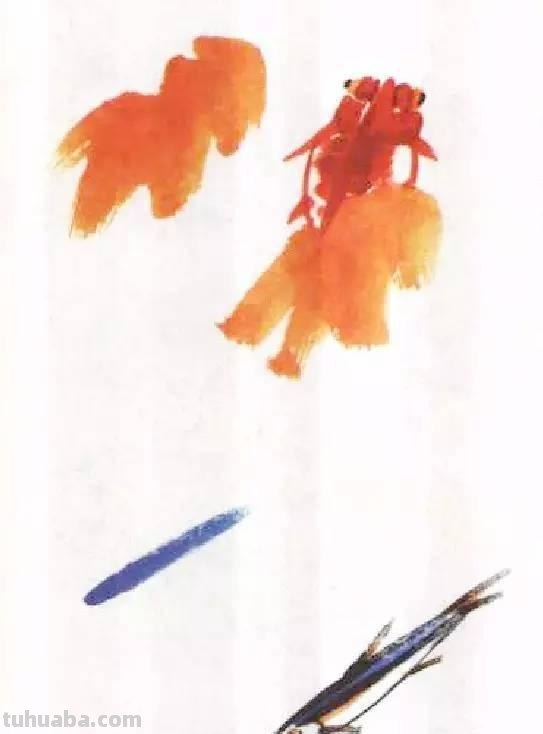 国画｜各种鱼的写意画法