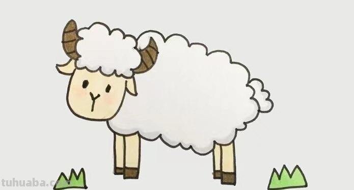 12生肖羊怎么画