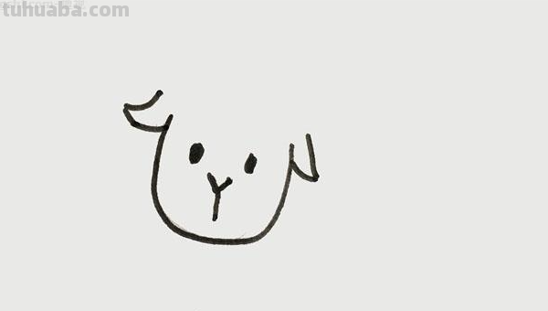 如何画一只可爱的小羊