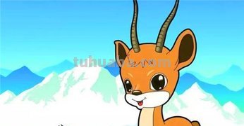 羚羊彩铅简笔画用什么颜色