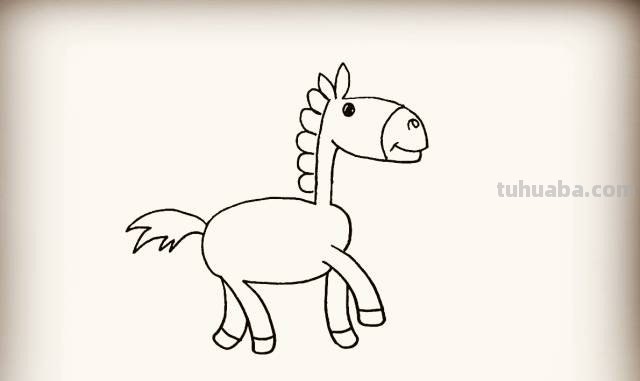 可爱小毛驴的画法