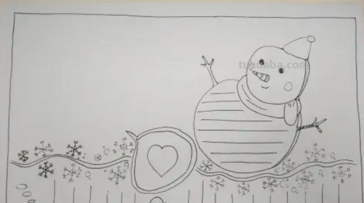 小寒手抄报怎么画