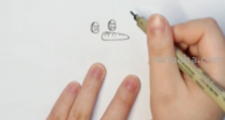 如何画一个雪人