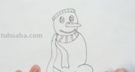 如何画一个雪人