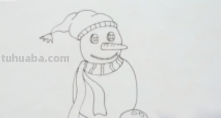 如何画一个雪人