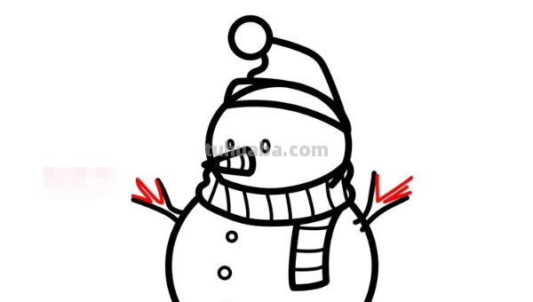 雪人怎么画