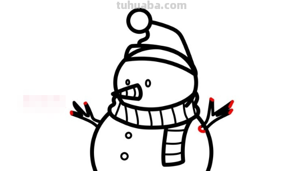 雪人怎么画