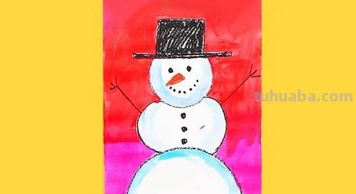 小雪人怎么画
