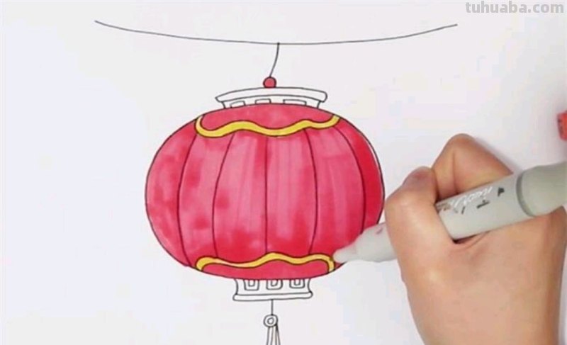 灯笼怎么画好看又简单图片