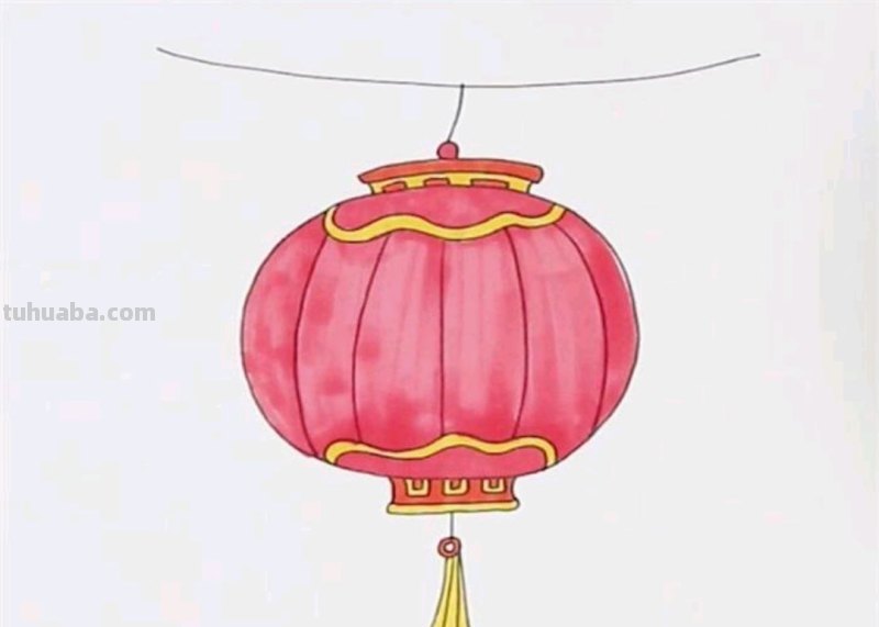 灯笼怎么画好看又简单图片