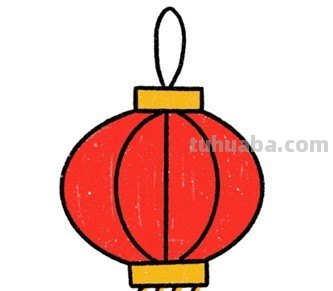 怎么画灯笼好看