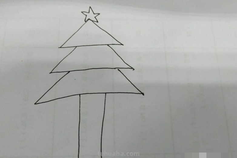 圣诞树怎么画