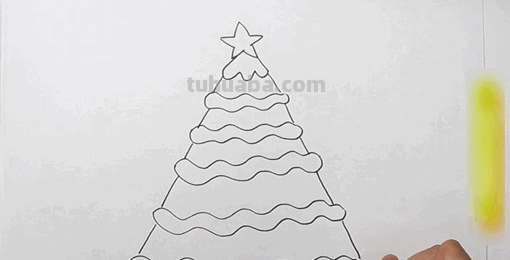 圣诞树怎么画
