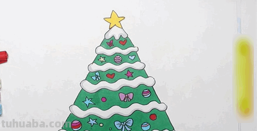 圣诞树怎么画