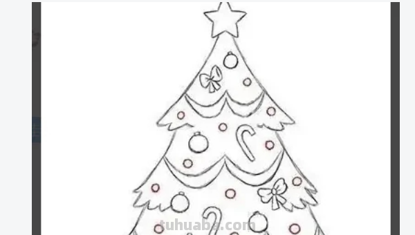 圣诞树怎么画漂亮简单图片