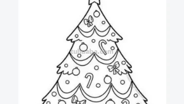 圣诞树怎么画漂亮简单图片