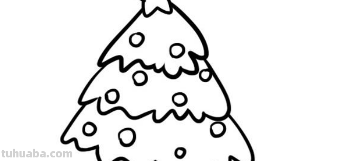圣诞树怎么画简单图片