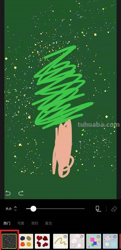 网上流行的圣诞树怎么画