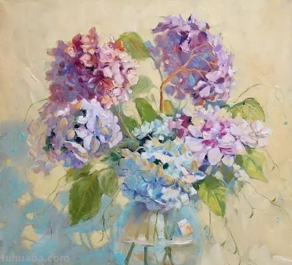 俄罗斯女画家Maria Pavlova静物花卉油画作品欣赏