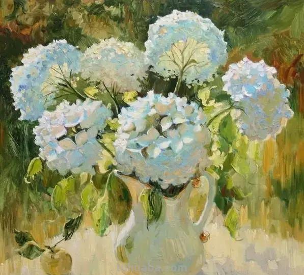 俄罗斯女画家Maria Pavlova静物花卉油画作品欣赏