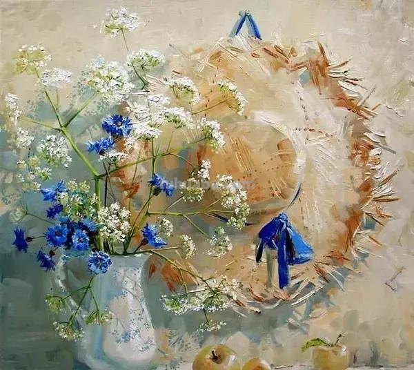 俄罗斯女画家Maria Pavlova静物花卉油画作品欣赏