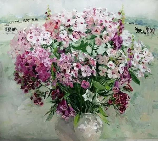 俄罗斯女画家Maria Pavlova静物花卉油画作品欣赏