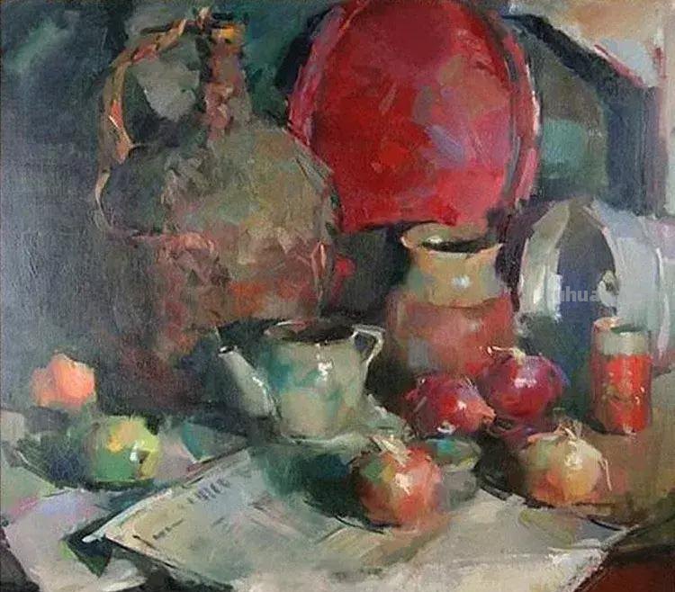 精美静物花卉-美国画家Delbert Gish