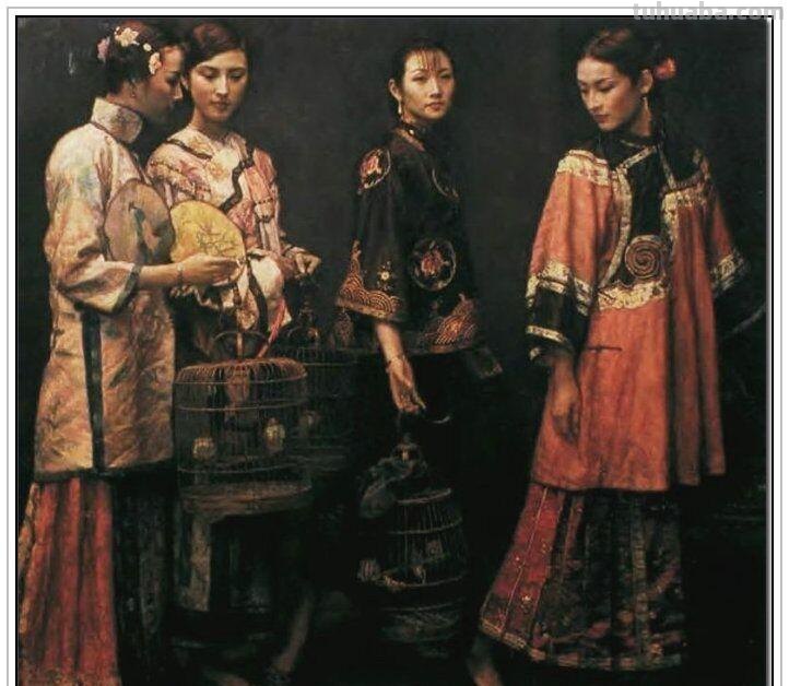 现代无与伦比著名油画大师陈逸飞四十五幅传世经典油画作品赏析