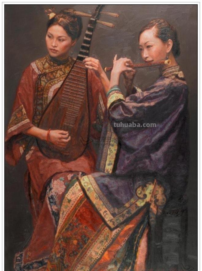 现代无与伦比著名油画大师陈逸飞四十五幅传世经典油画作品赏析