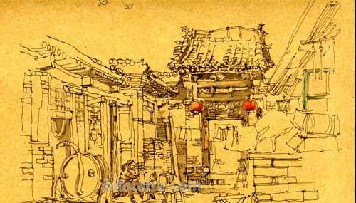 「转载美术」一组古镇速写作品欣赏