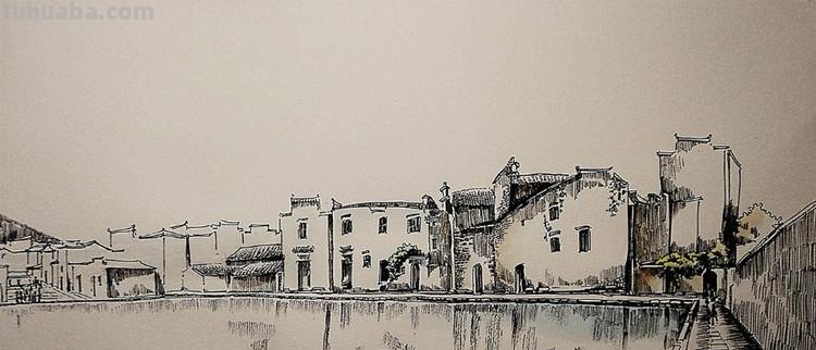 「转载美术」一组古镇速写作品欣赏