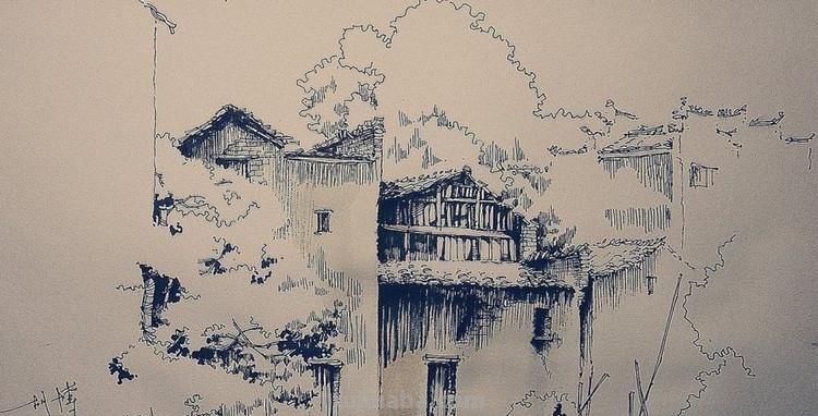 「转载美术」一组古镇速写作品欣赏