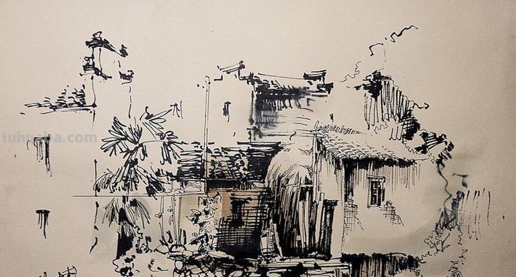 「转载美术」一组古镇速写作品欣赏