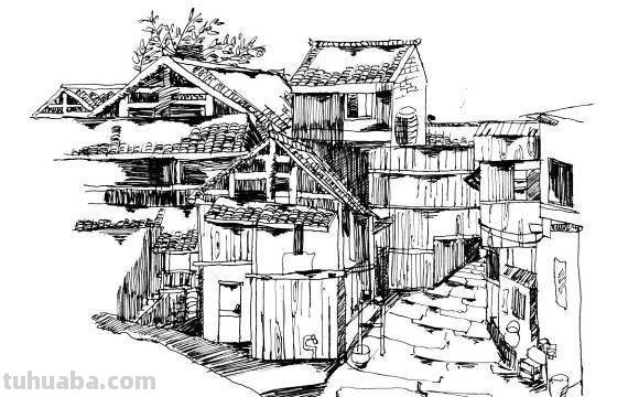 「转载美术」一组古镇速写作品欣赏