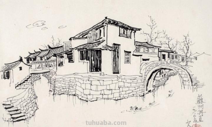 「转载美术」一组古镇速写作品欣赏