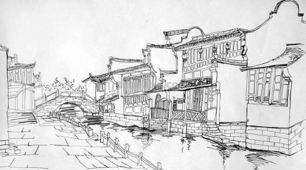 「转载美术」一组古镇速写作品欣赏