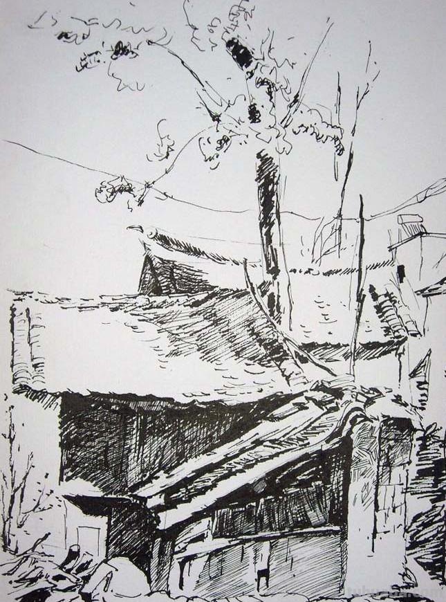 「转载美术」一组古镇速写作品欣赏